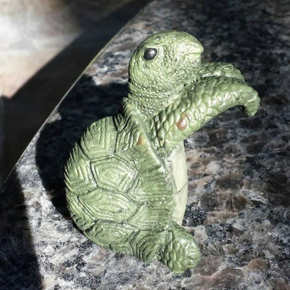 Hanging Turtle Resin Planter Ornament
