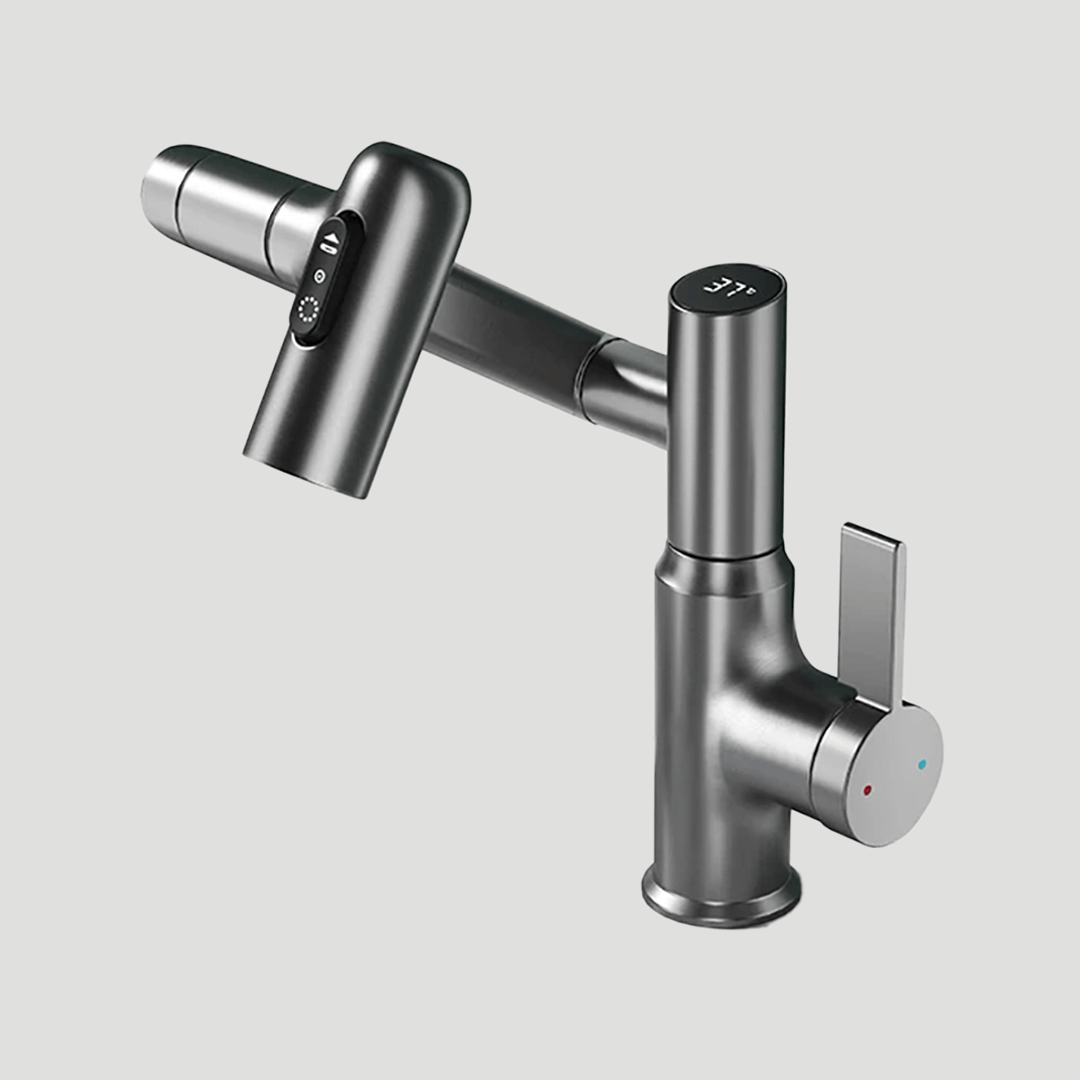360° Swivel Kitchen Faucet with LED Temperature Display