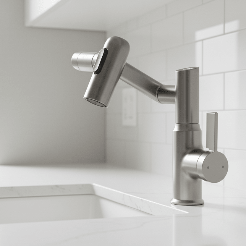 360° Smart Faucet with LED Temperature Display