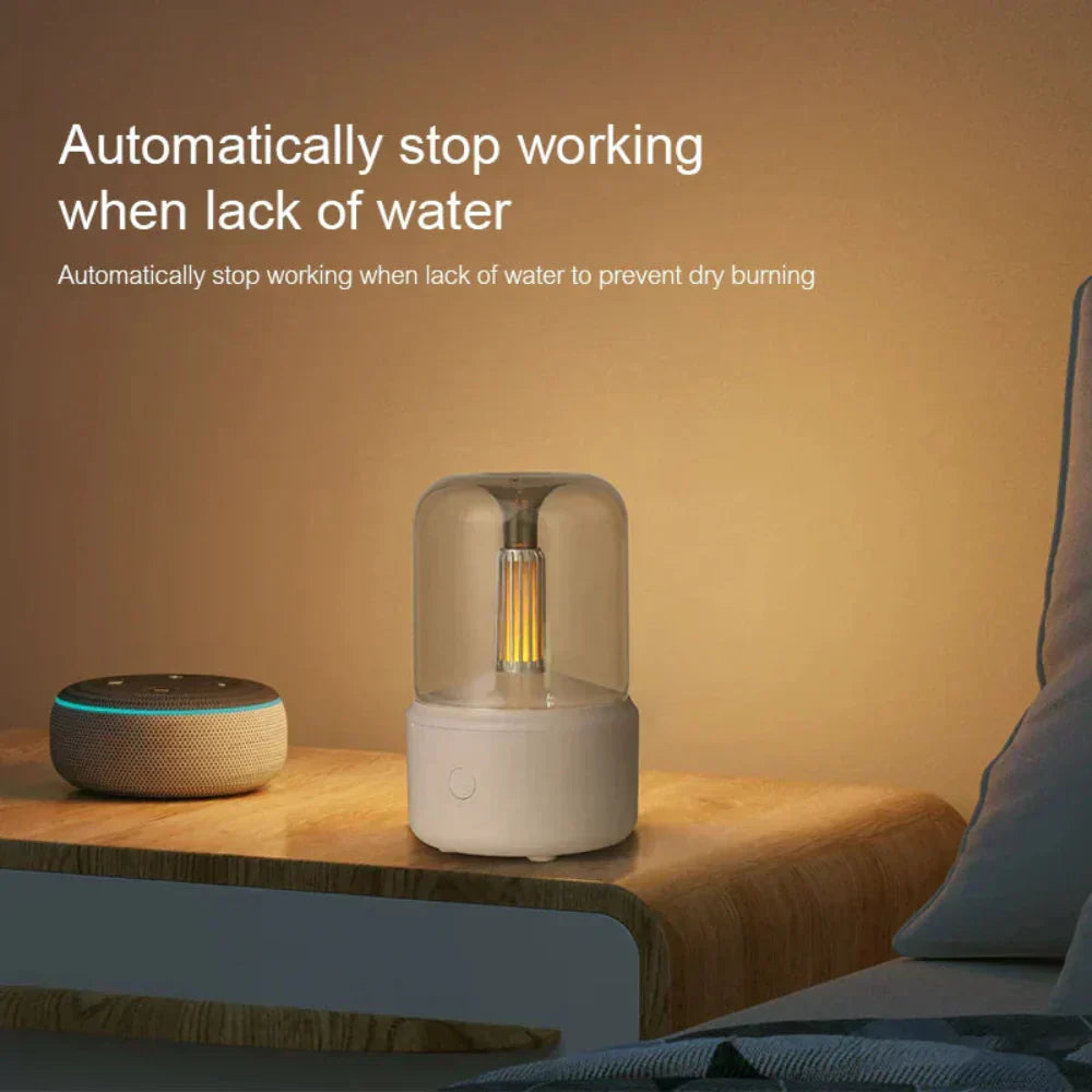 Portable Mini Aroma Diffuser with Night Light and USB Rechargeable Design