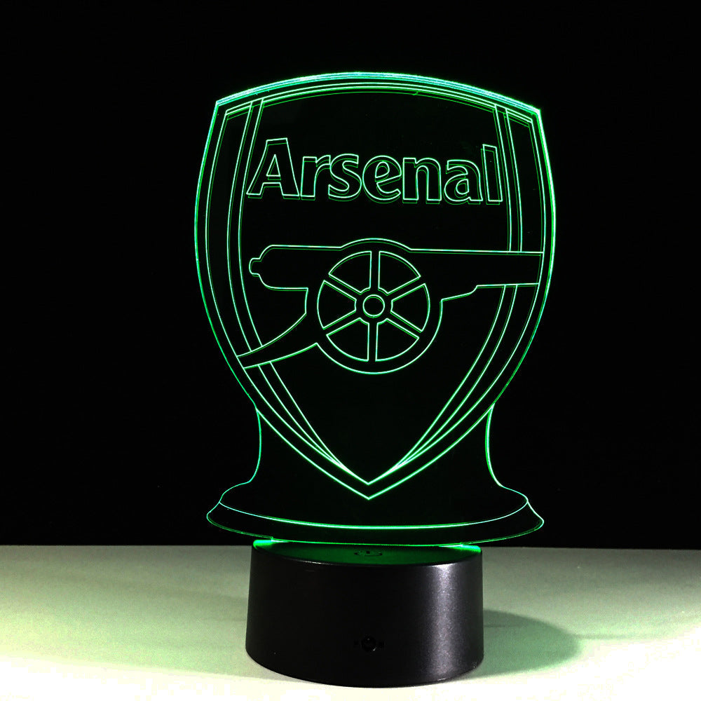 3D Optical Illusion LED Lamp - Multicolor Acrylic Design