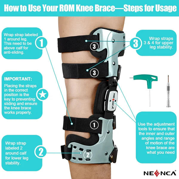 OA Unloader Knee Brace with Medial and Lateral Support for Osteoarthritis Relief