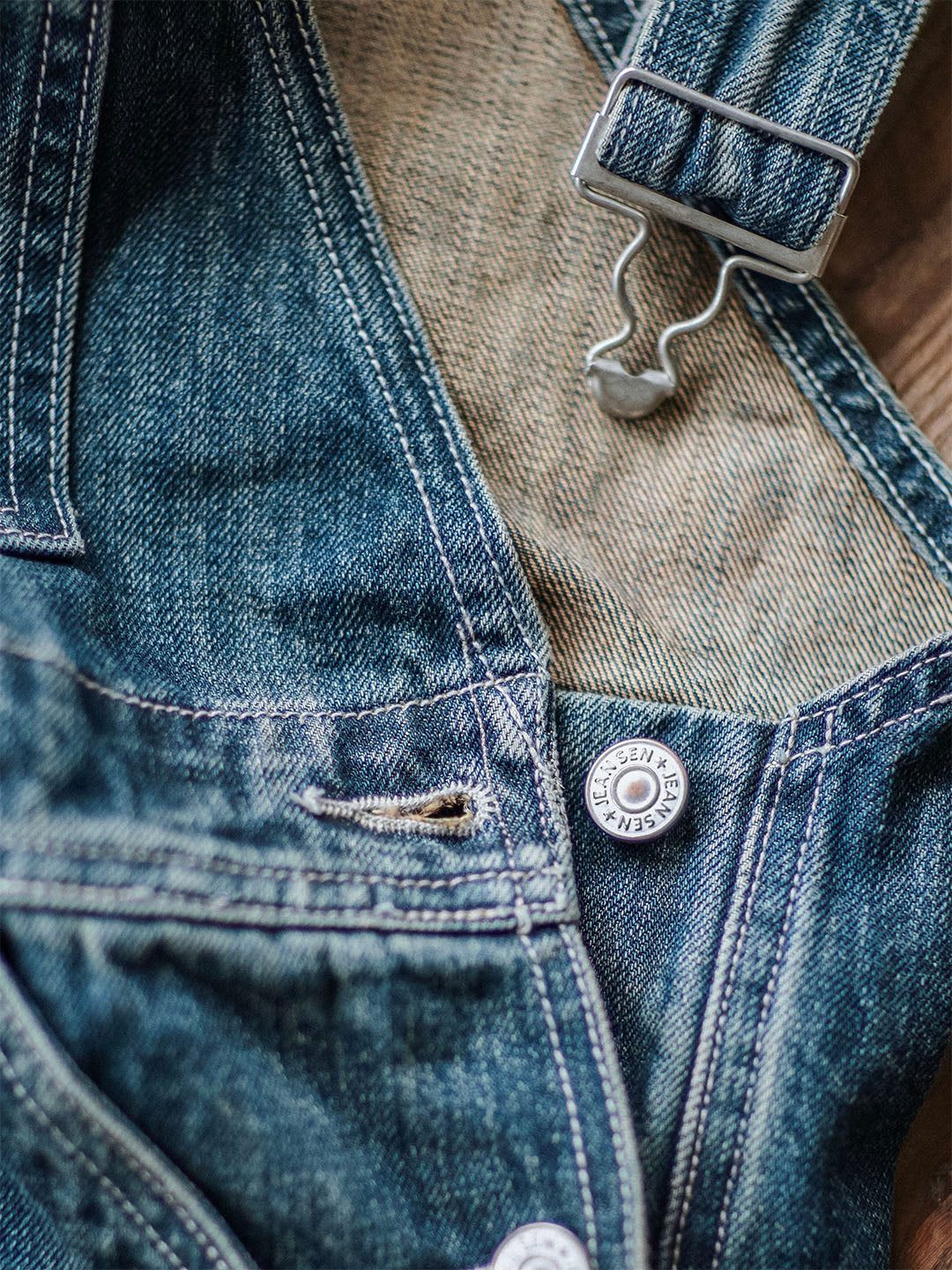 Distressed Denim Bib Overalls for Men with Adjustable Straps