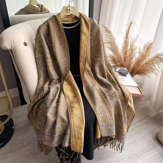 Lightweight Boho Bloom Shawl Scarf
