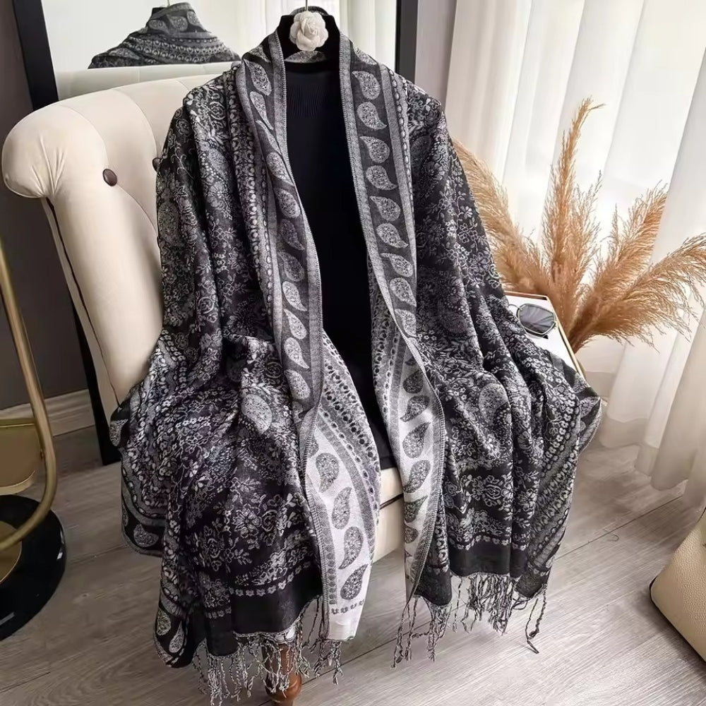 Lightweight Boho Bloom Shawl Scarf