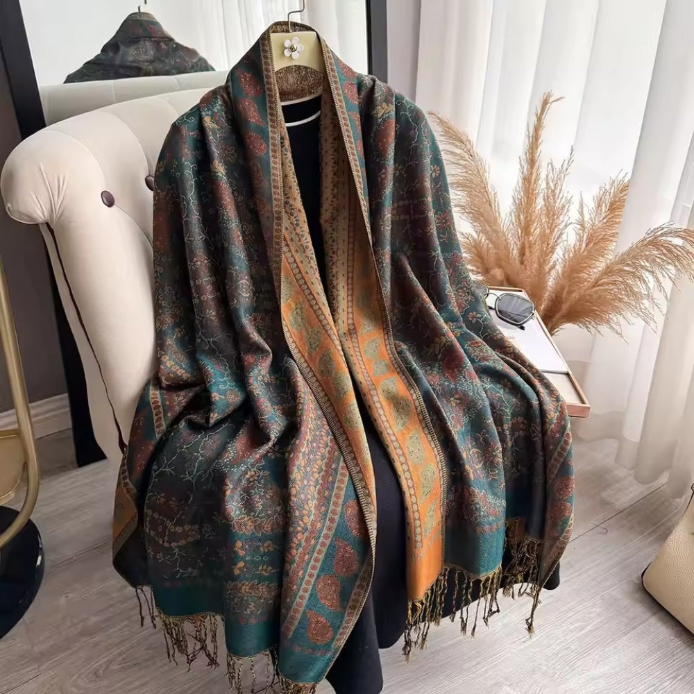 Lightweight Boho Bloom Shawl Scarf