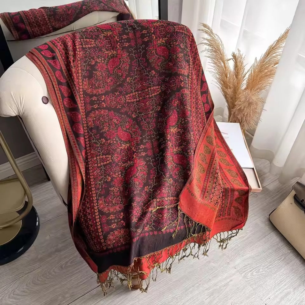 Lightweight Boho Bloom Shawl Scarf