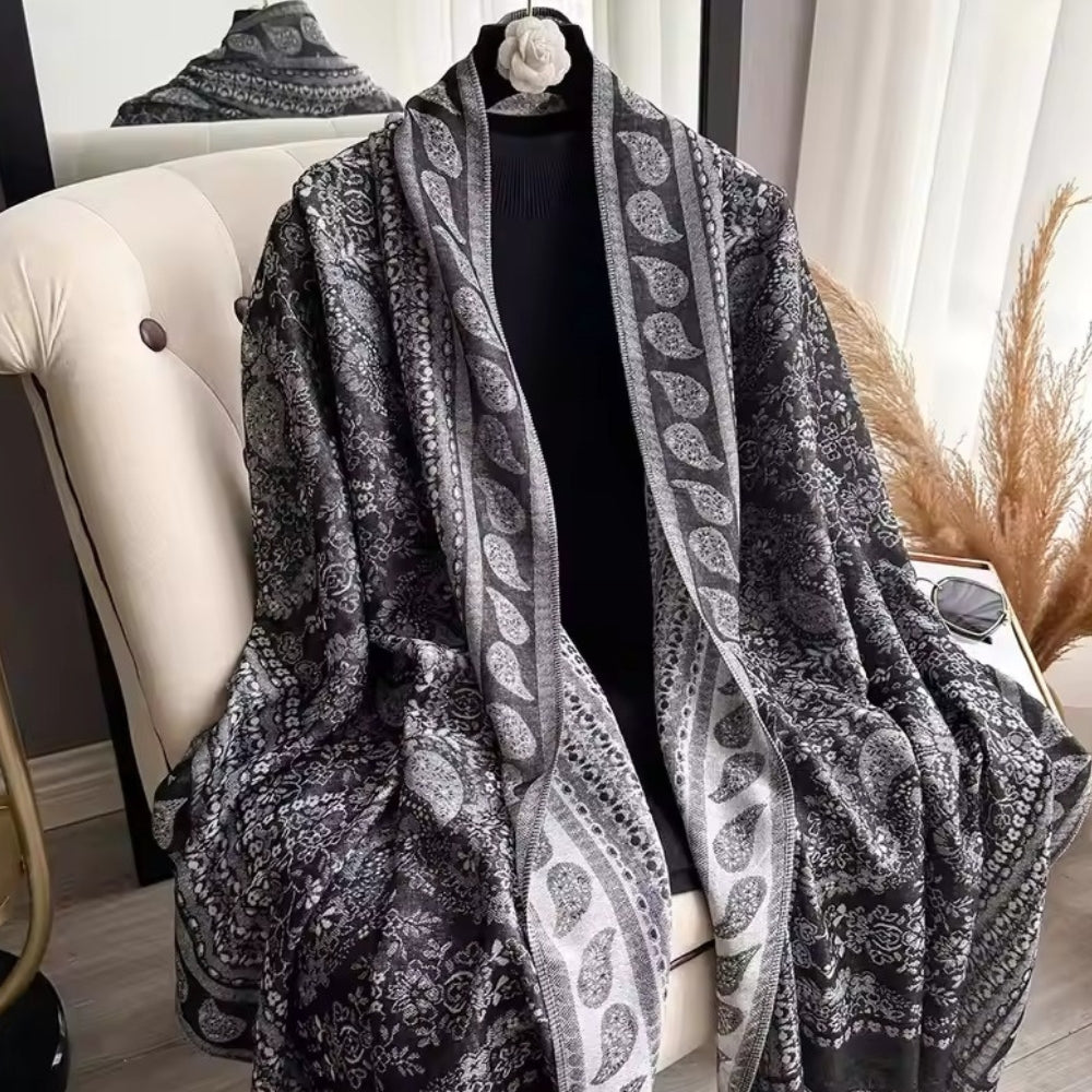 Lightweight Boho Bloom Shawl Scarf