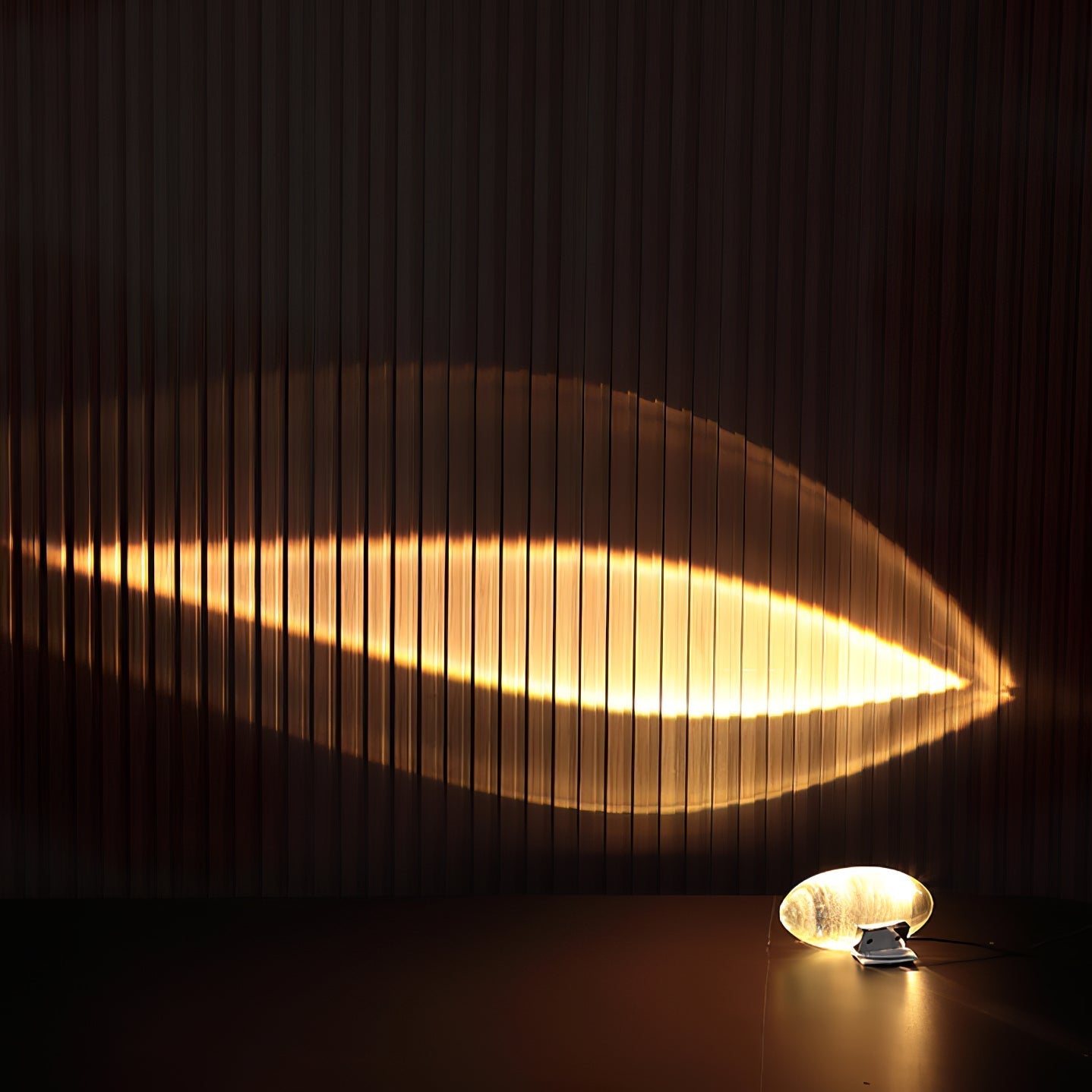 Integrated LED Metal and Crystal Table Lamp