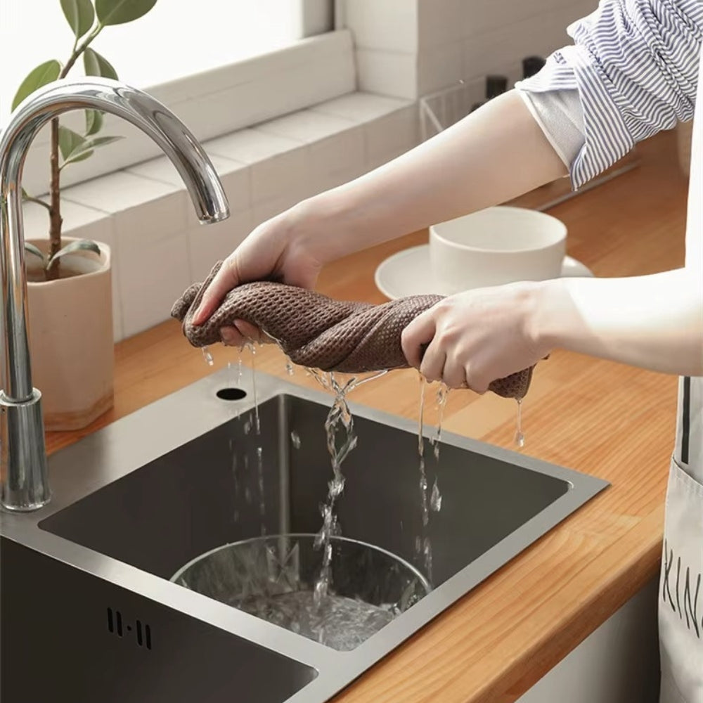 Ultra-Absorbent Honeycomb Hand Towels Set of 3