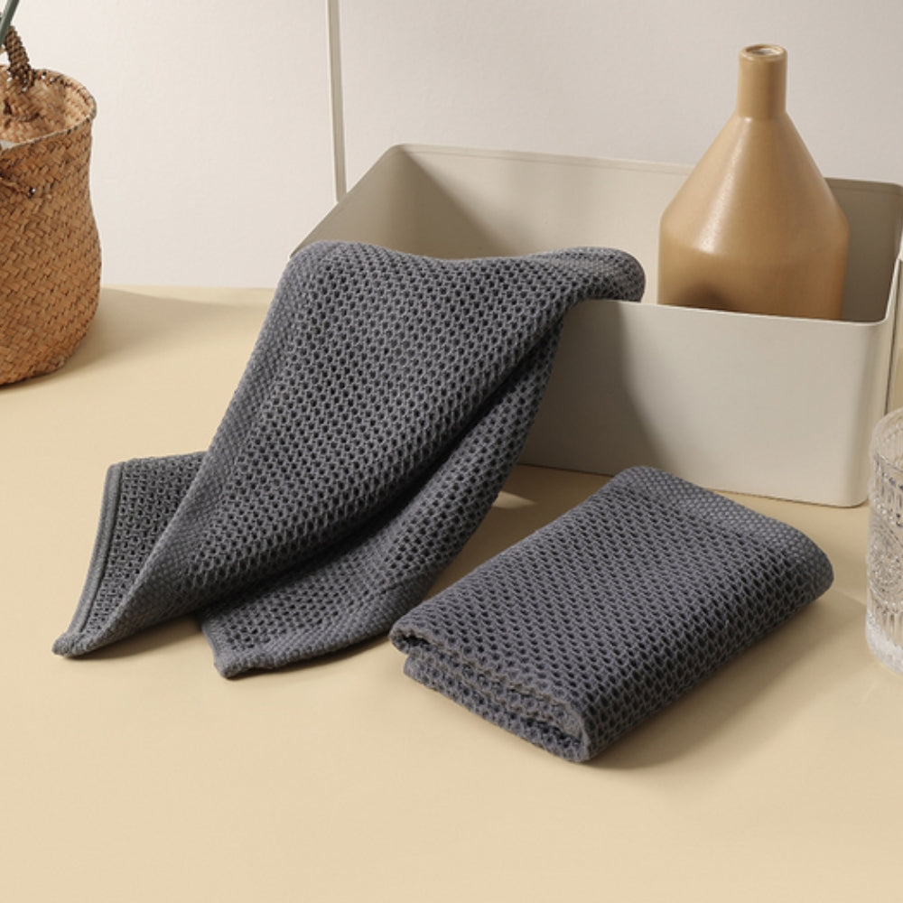 Ultra-Absorbent Honeycomb Hand Towels Set of 3