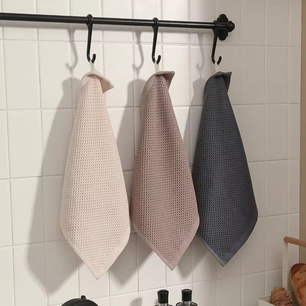 Ultra-Absorbent Honeycomb Hand Towels Set of 3