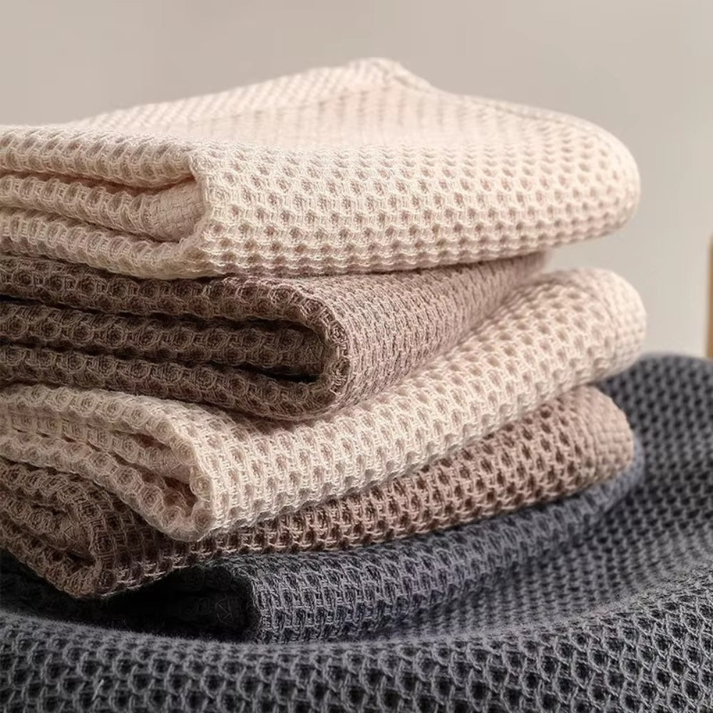 Ultra-Absorbent Honeycomb Hand Towels Set of 3