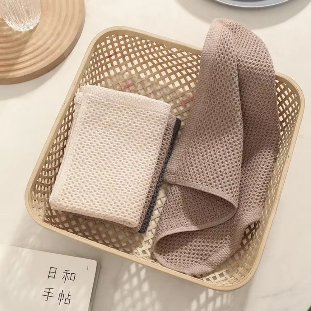Ultra-Absorbent Honeycomb Hand Towels Set of 3