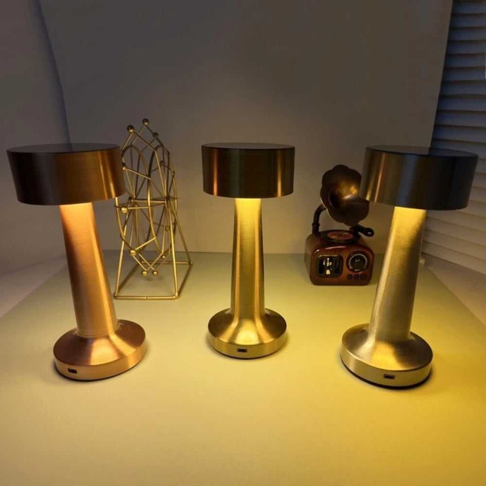 Portable Rechargeable LED Aluminium Desk Lamp with Touch Control