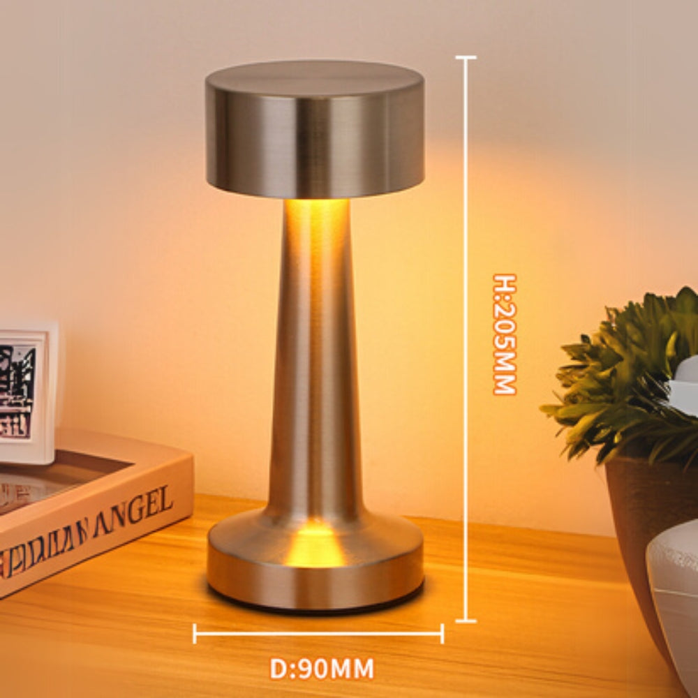 Portable Rechargeable LED Aluminium Desk Lamp with Touch Control