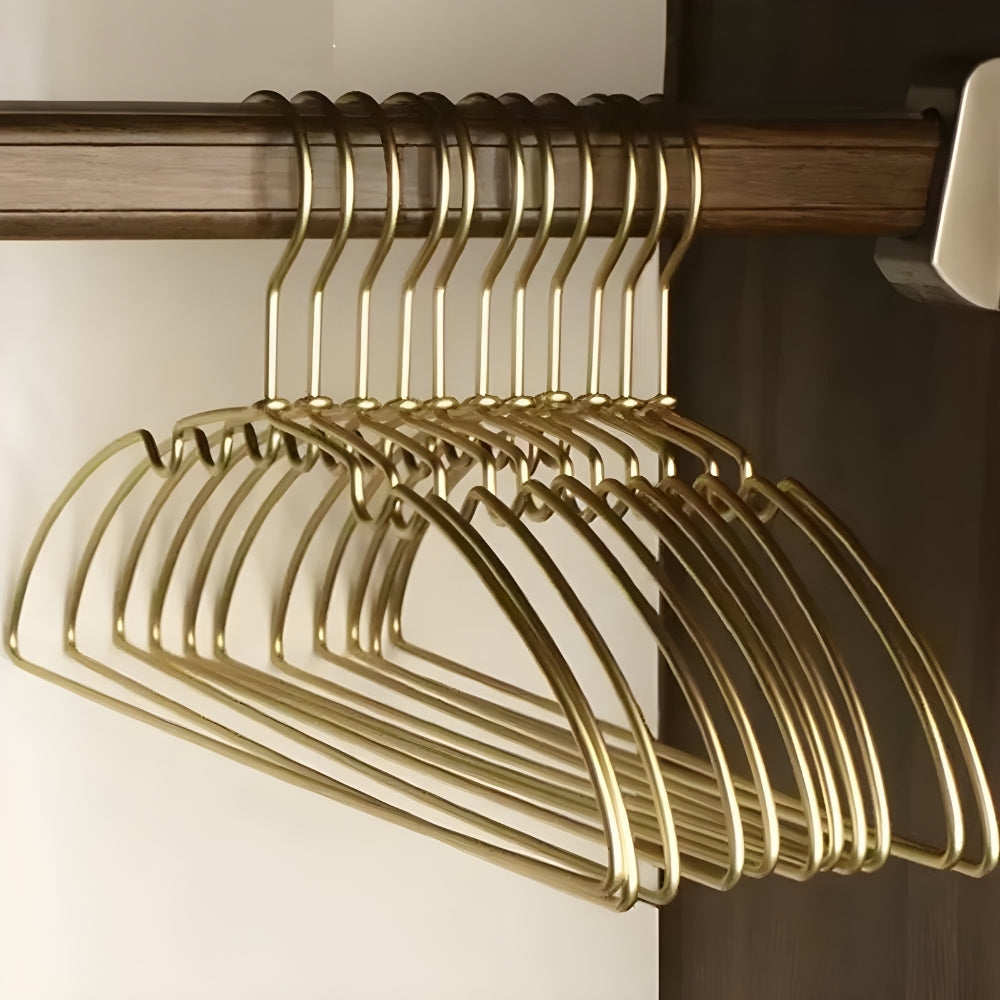 Seamless Non-Bulge Aluminum Clothes Hangers - 10 Pack