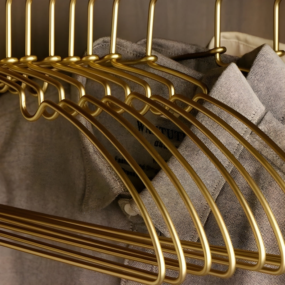 Seamless Non-Bulge Aluminum Clothes Hangers - 10 Pack