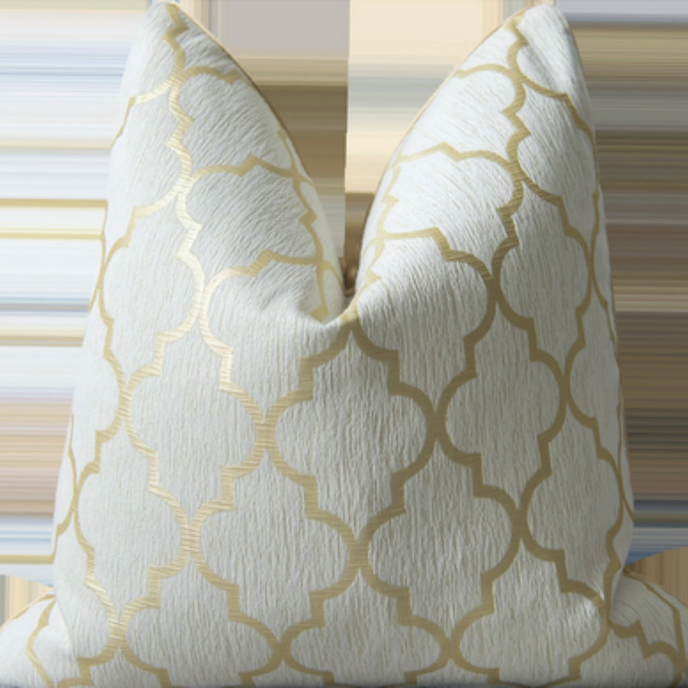 Luxury Microfiber Gilded Cushion Cover