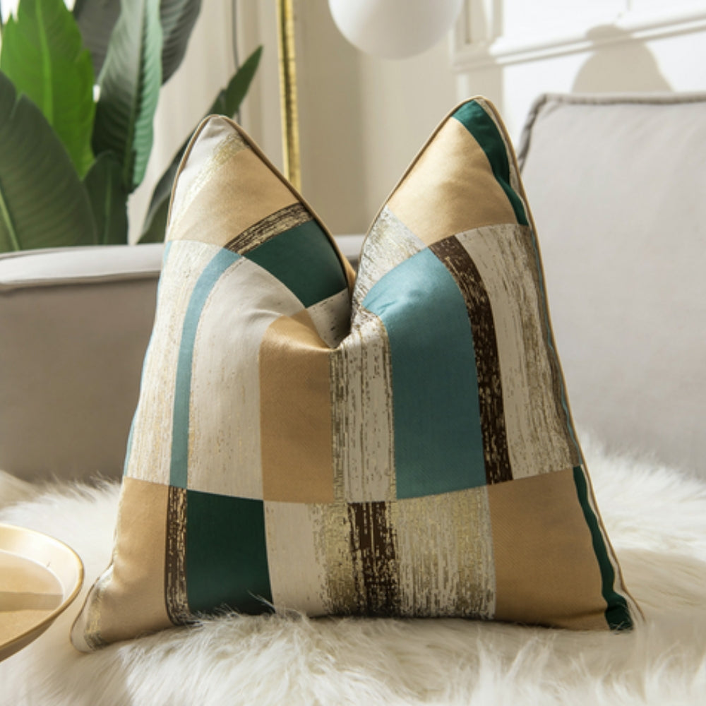 Luxury Microfiber Gilded Cushion Cover