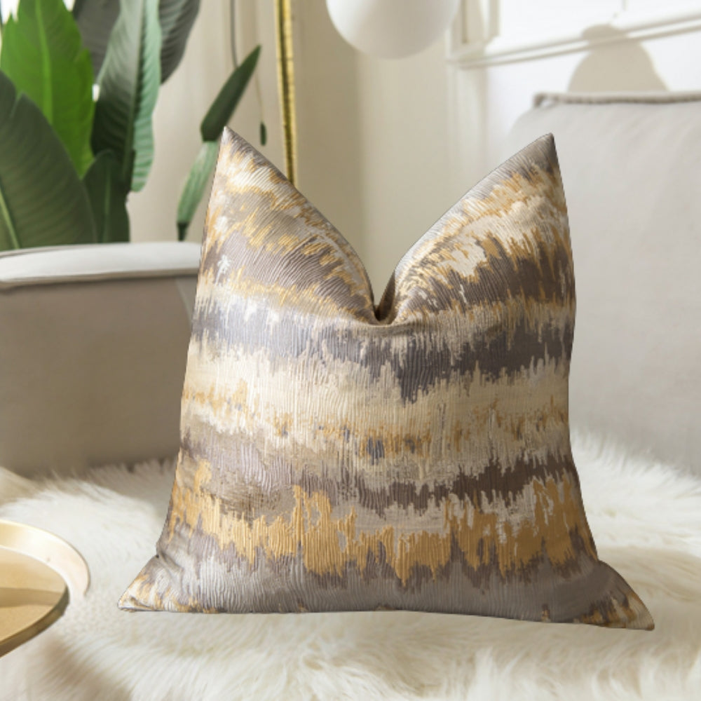 Luxury Microfiber Gilded Cushion Cover