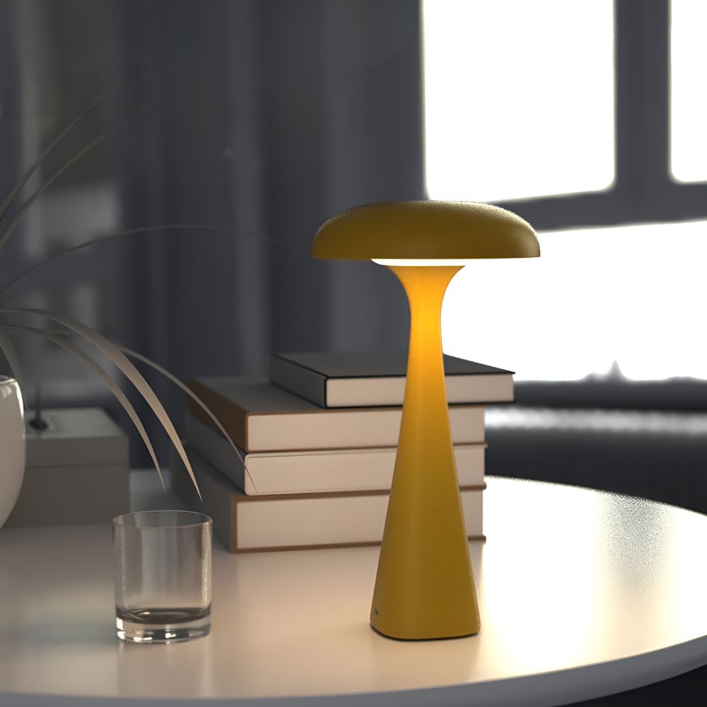 Jellyfish-Shaped Portable Desk Lamp with Adjustable Light