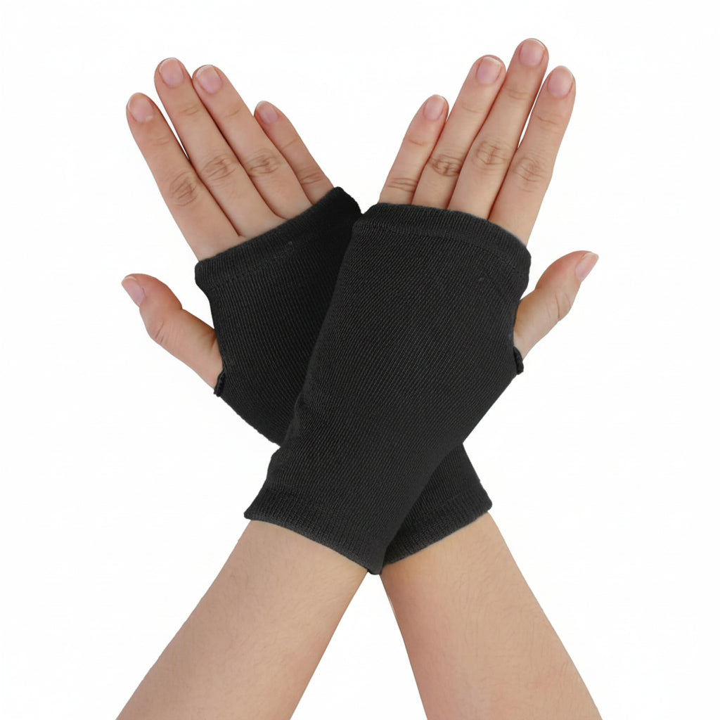 Thick Elastic Winter Fingerless Gloves for Men