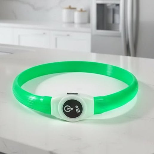 LED Waterproof Dog Collar with Rechargeable Lights