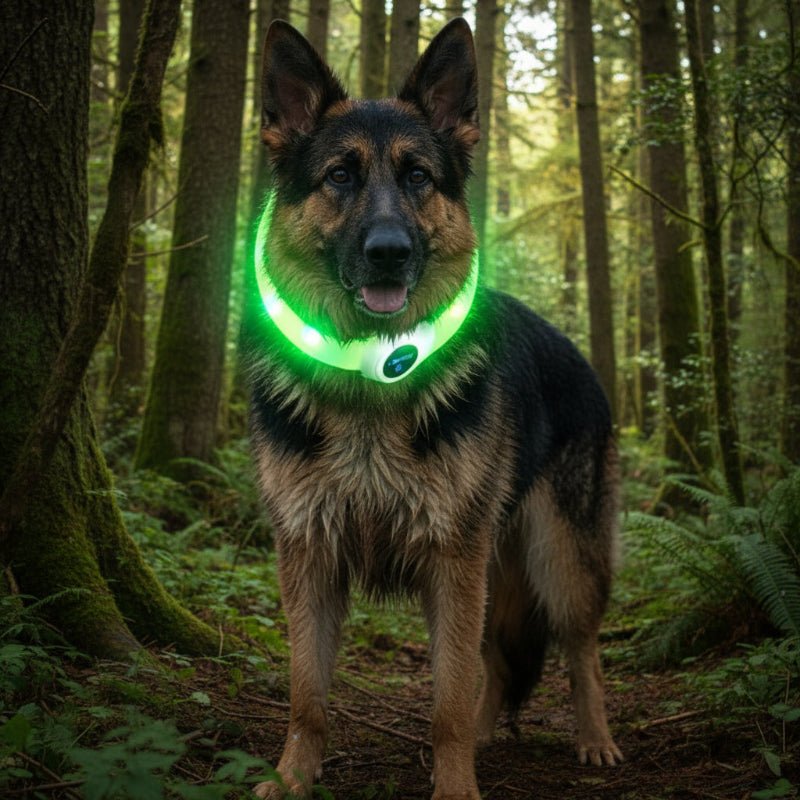LED Waterproof Dog Collar with Rechargeable Lights