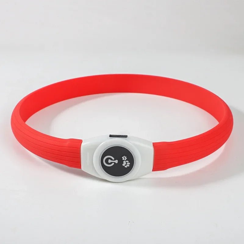 LED Waterproof Dog Collar with Rechargeable Lights