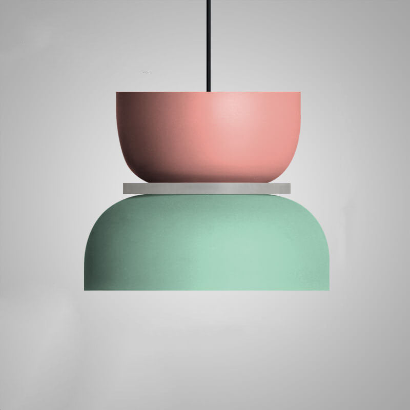 Colorful Macaron LED Pendant Light - Modern Scandinavian Design
