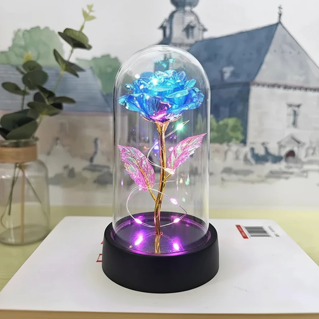 LED Light Artificial Rose Flower for Valentine's Day