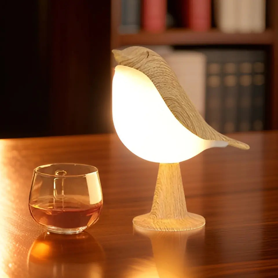 Touch Control Aromatherapy Bird Lamp with Dimmable Light