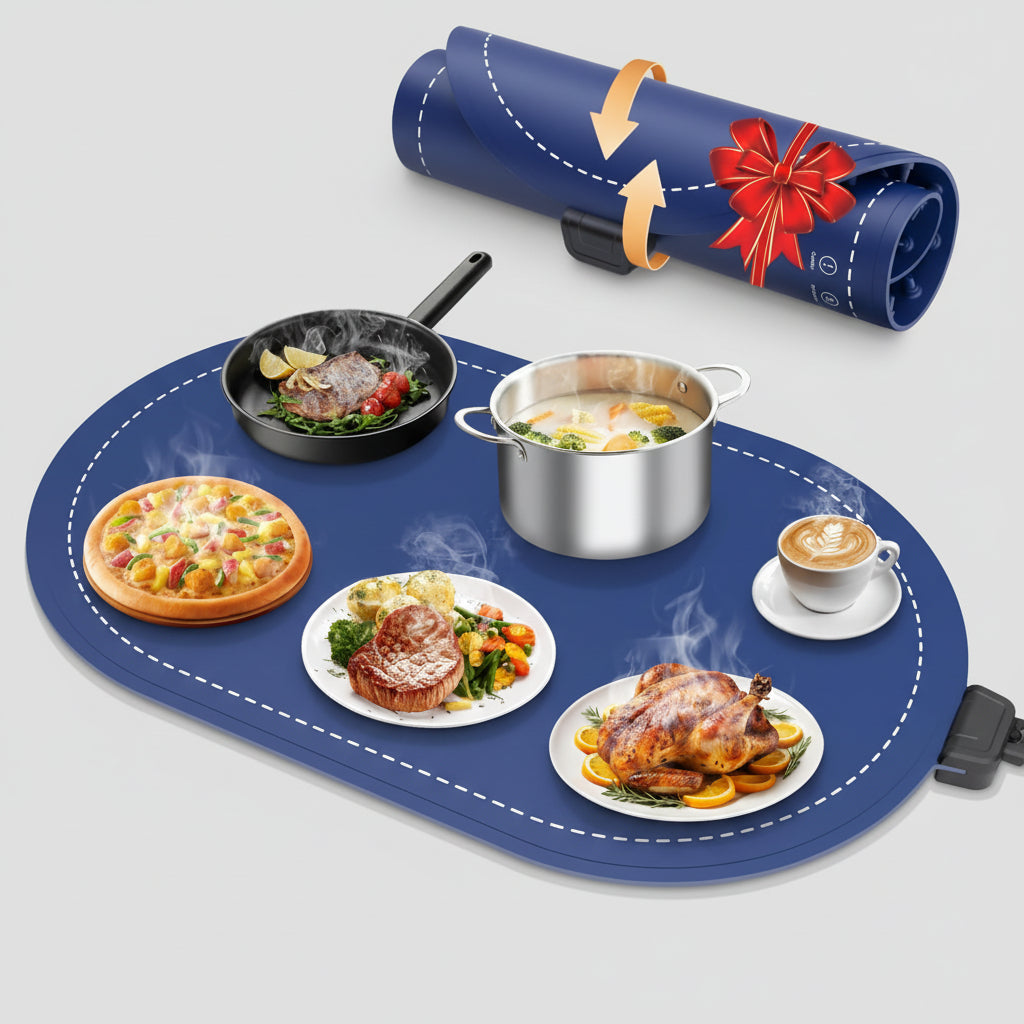 Electric Food Warming Mat with Adjustable Temperature Timer