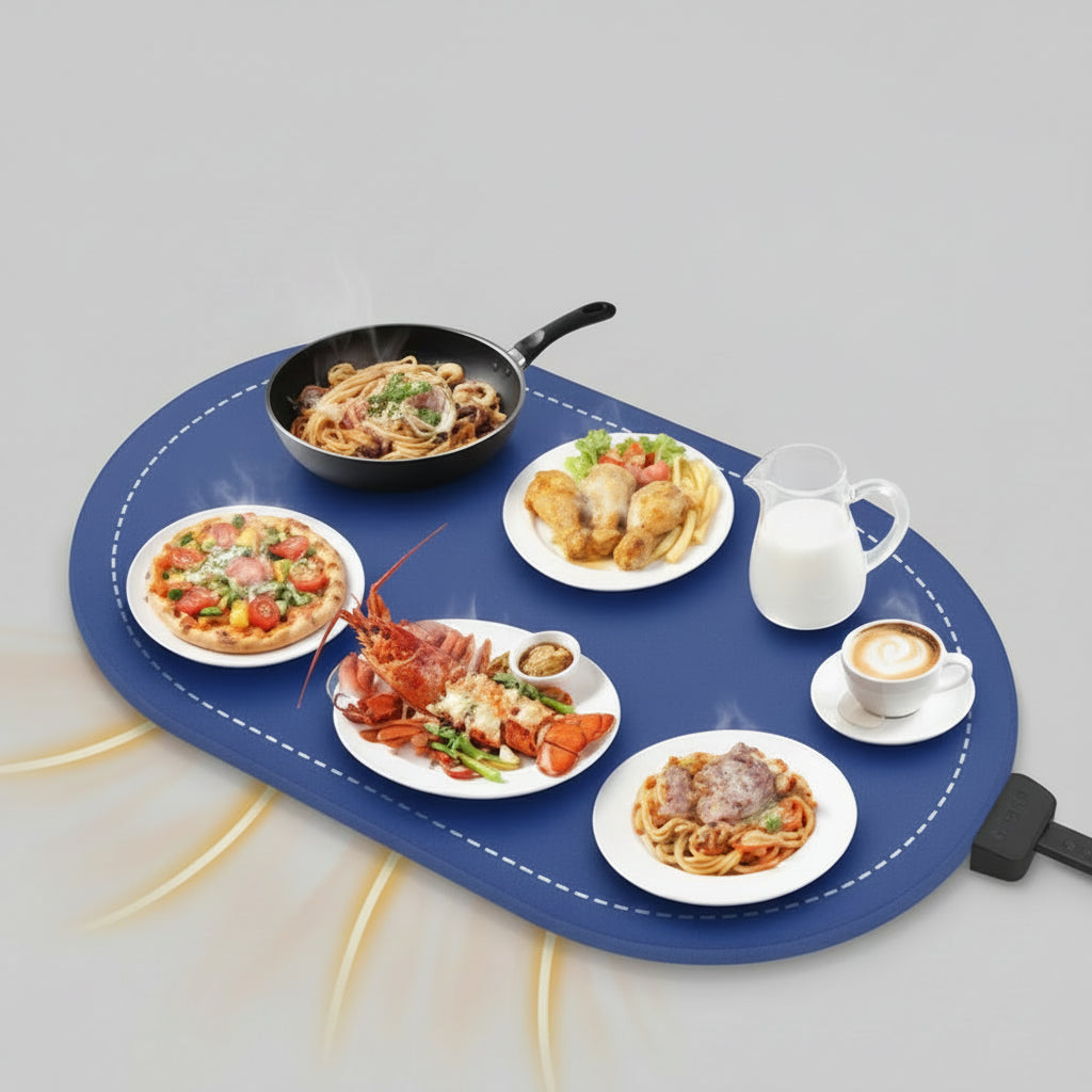 Electric Food Warming Mat with Adjustable Temperature Timer