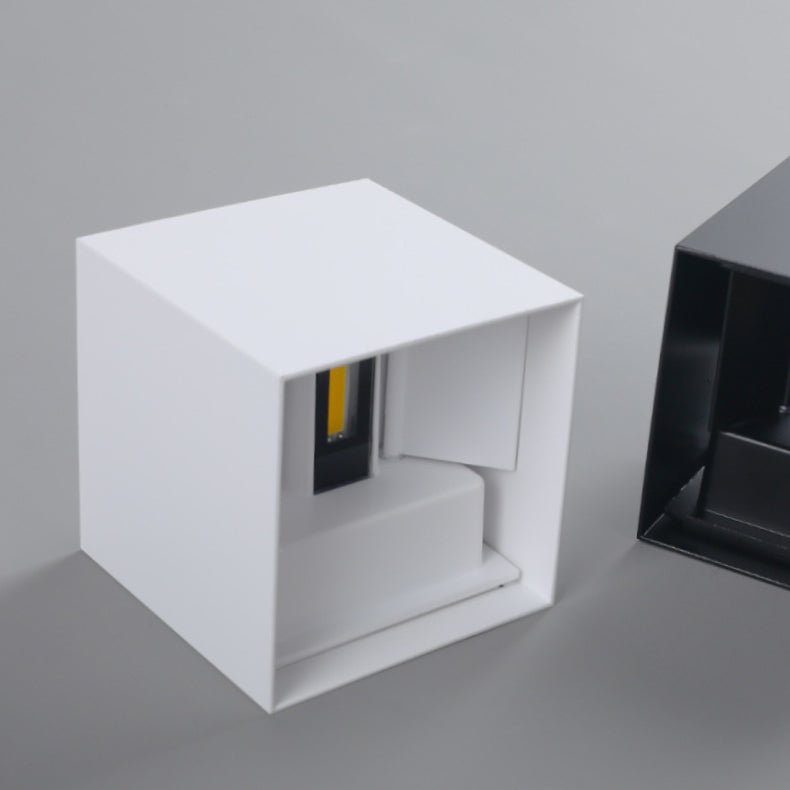 Modern Minimalist Waterproof Aluminum Glass LED Wall Light