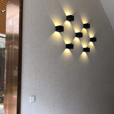 Modern Minimalist Waterproof LED Wall Light - Aluminum and Glass, Hardwired, Black or White