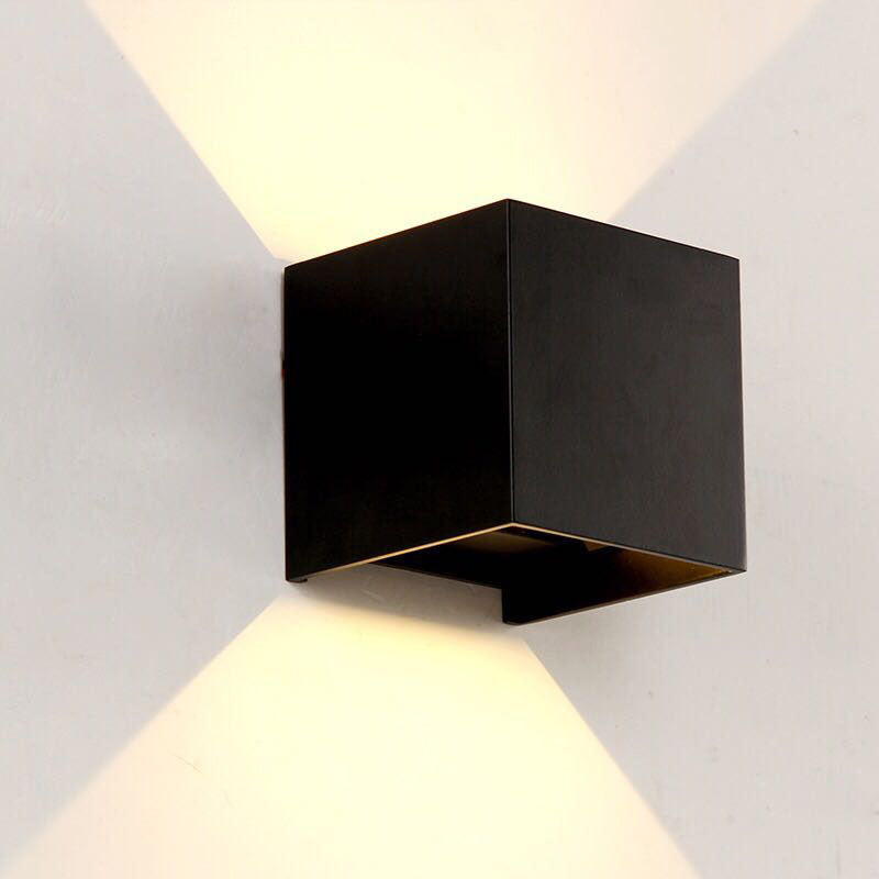 Modern Minimalist Waterproof Aluminum Glass LED Wall Light