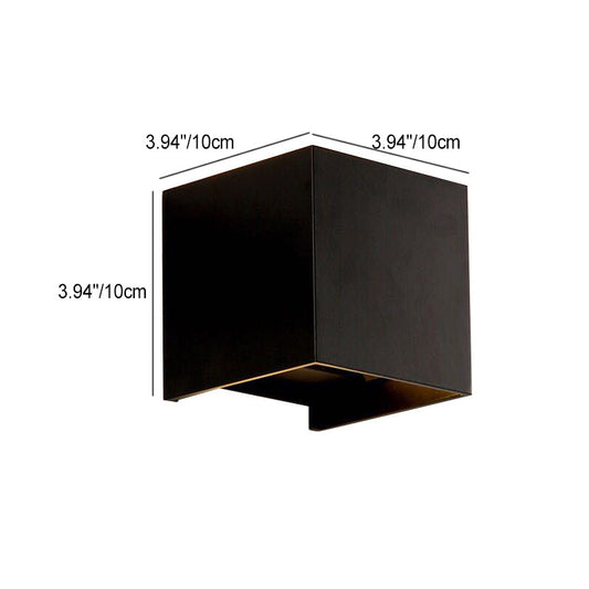 Modern Minimalist Waterproof Aluminum Glass LED Wall Light
