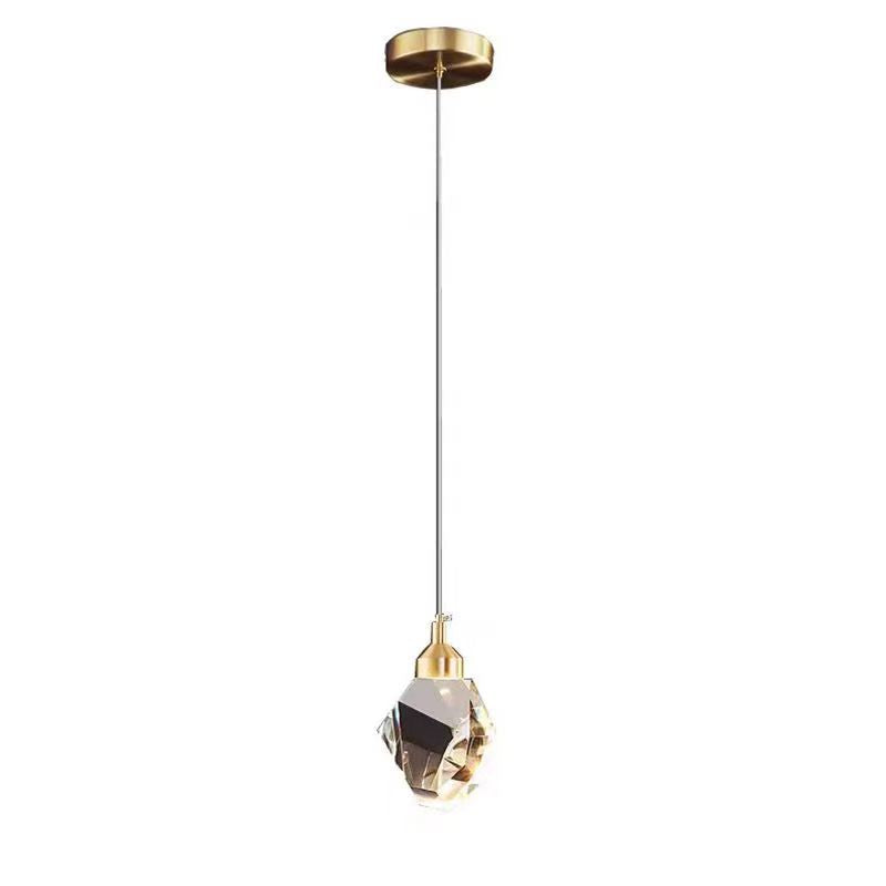 Luxury Crystal Iron LED Pendant Light