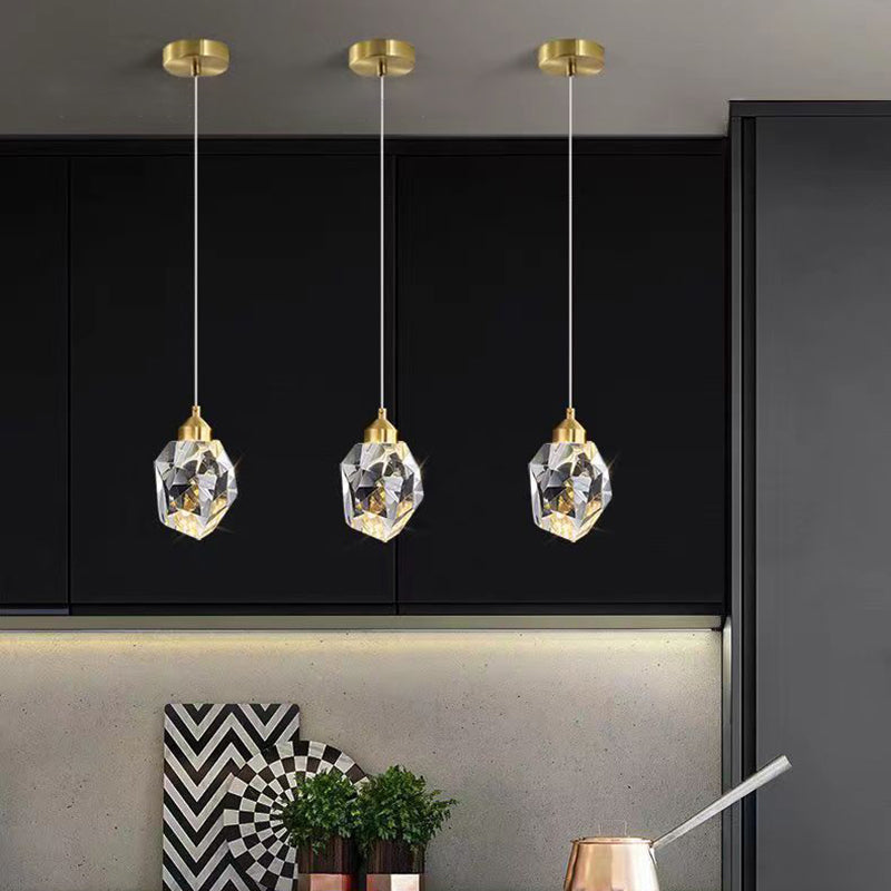 Luxury Crystal Iron LED Pendant Light