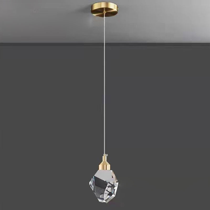 Luxury Crystal Iron LED Pendant Light