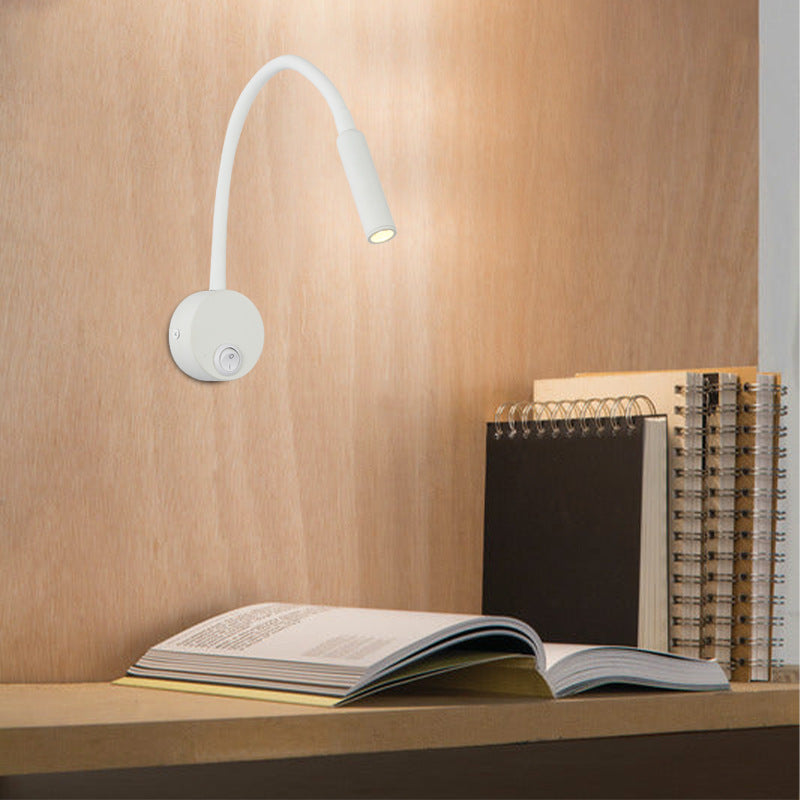 Modern Minimalist Iron LED Wall Sconce Reading Lamp