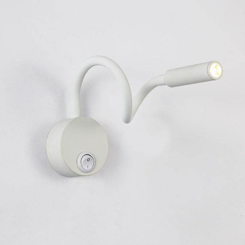 Modern Minimalist Iron Round LED Wall Sconce Lamp