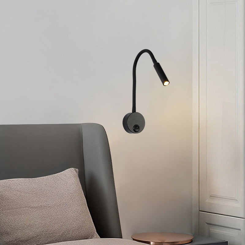 Modern Minimalist Iron LED Wall Sconce Reading Lamp
