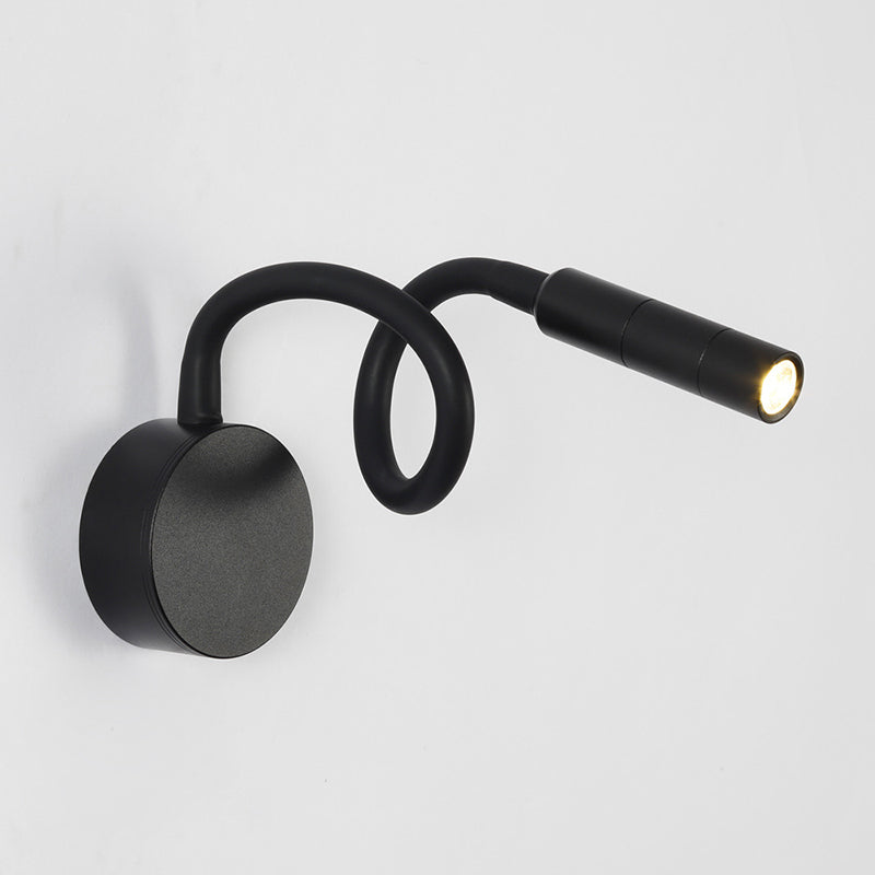 Modern Minimalist Iron Round LED Wall Sconce Lamp