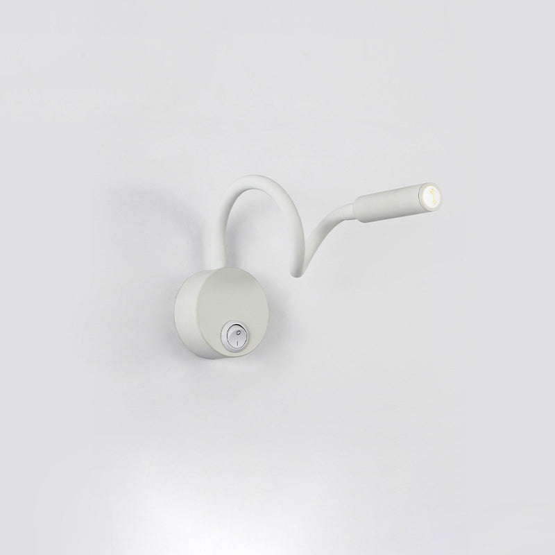 Modern Minimalist Iron Round LED Wall Sconce Lamp