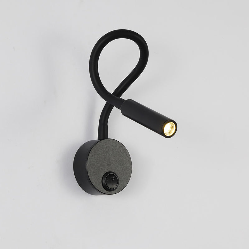Modern Minimalist Iron Round LED Wall Sconce Lamp