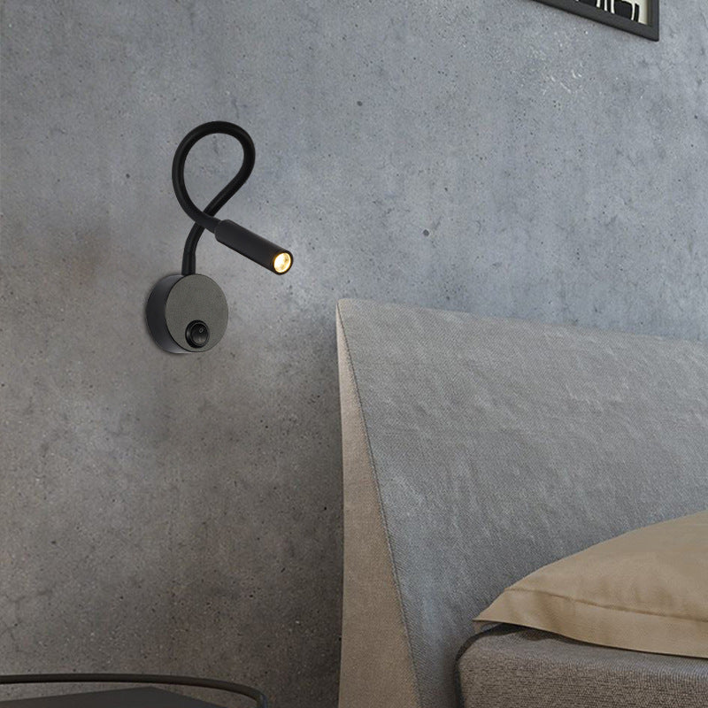 Modern Minimalist Iron LED Wall Sconce Reading Lamp
