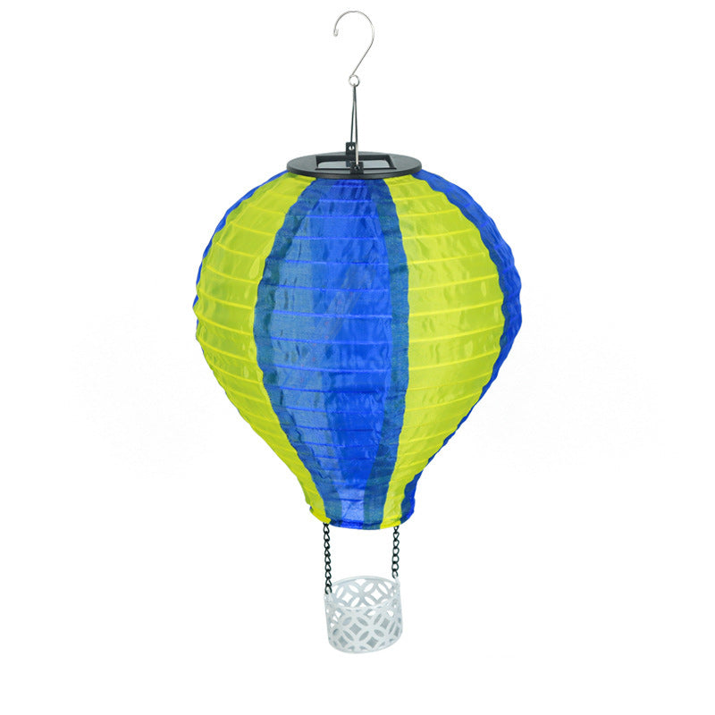 Contemporary Solar Fabric Shade LED Pendant Light for Outdoor Use